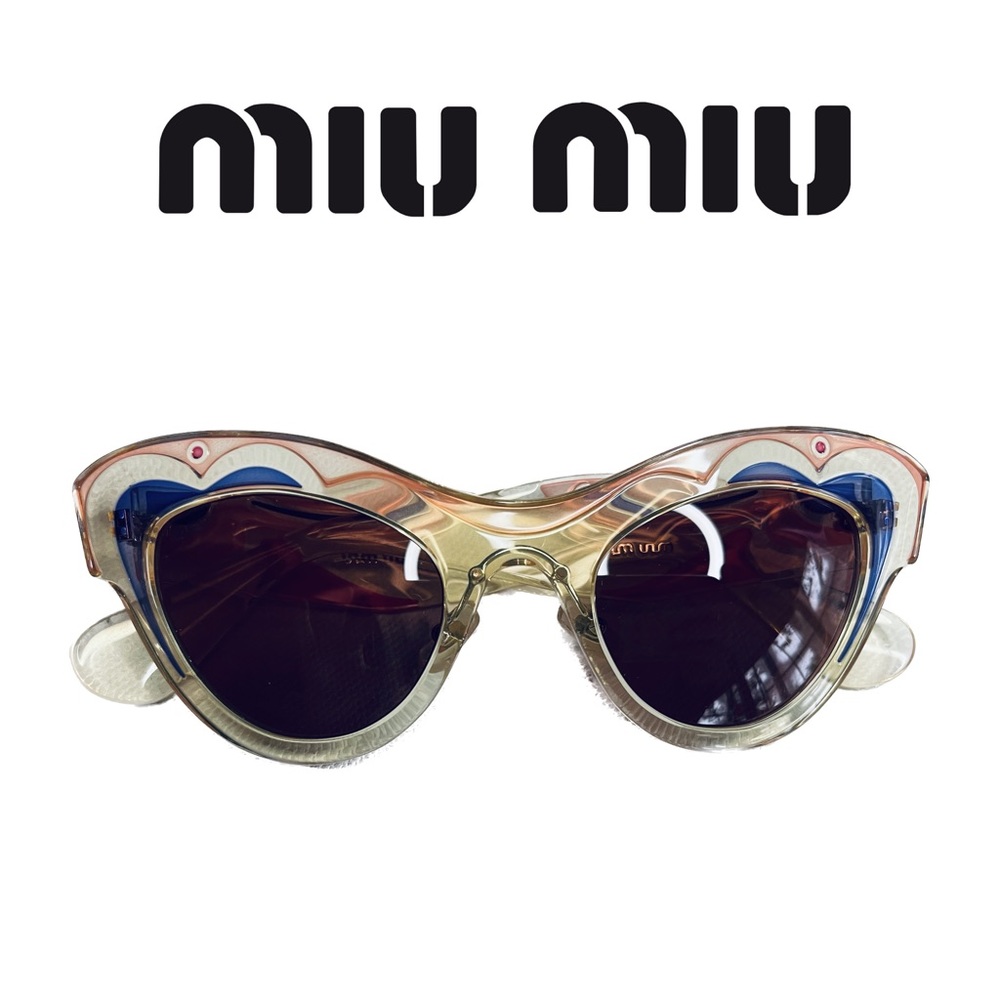 Miu Miu Cat Eye Sunglasses 💕 pink and yellow